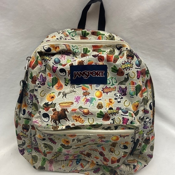 Jansport Student Mutli Character Bang Smash Hot Rare Book Bag Backpack - Picture 3 of 8